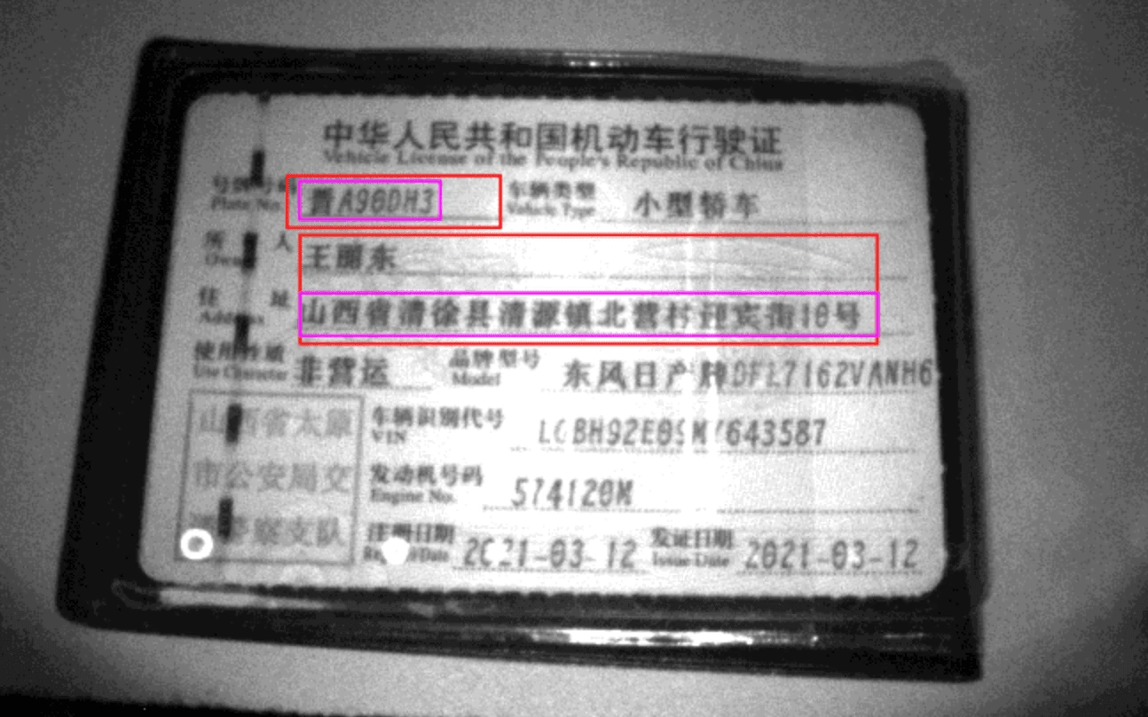 SWC 中文字符OCR识别场景示意图